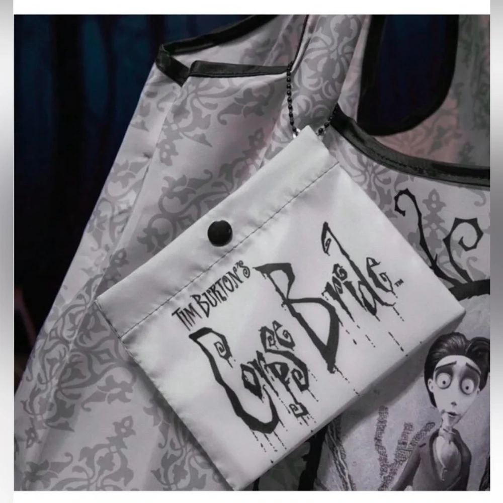 Tim Burton Gothic Gray Tote Bag - Picture 5 of 11